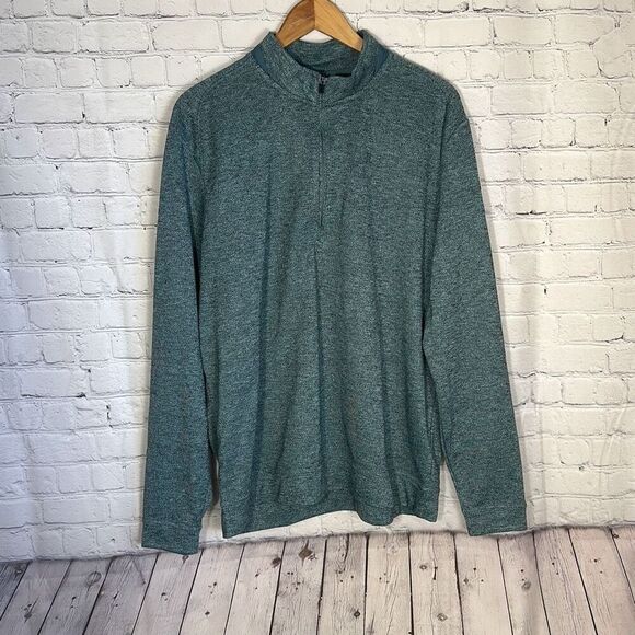 Johnnie-O Reflex Fleece Performance 1/4 Zip Pullover Juniper Size XL - Picture 1 of 10